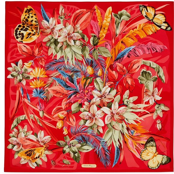 Salvatore Ferragamo Silk Scarf - Picture 7 of 16